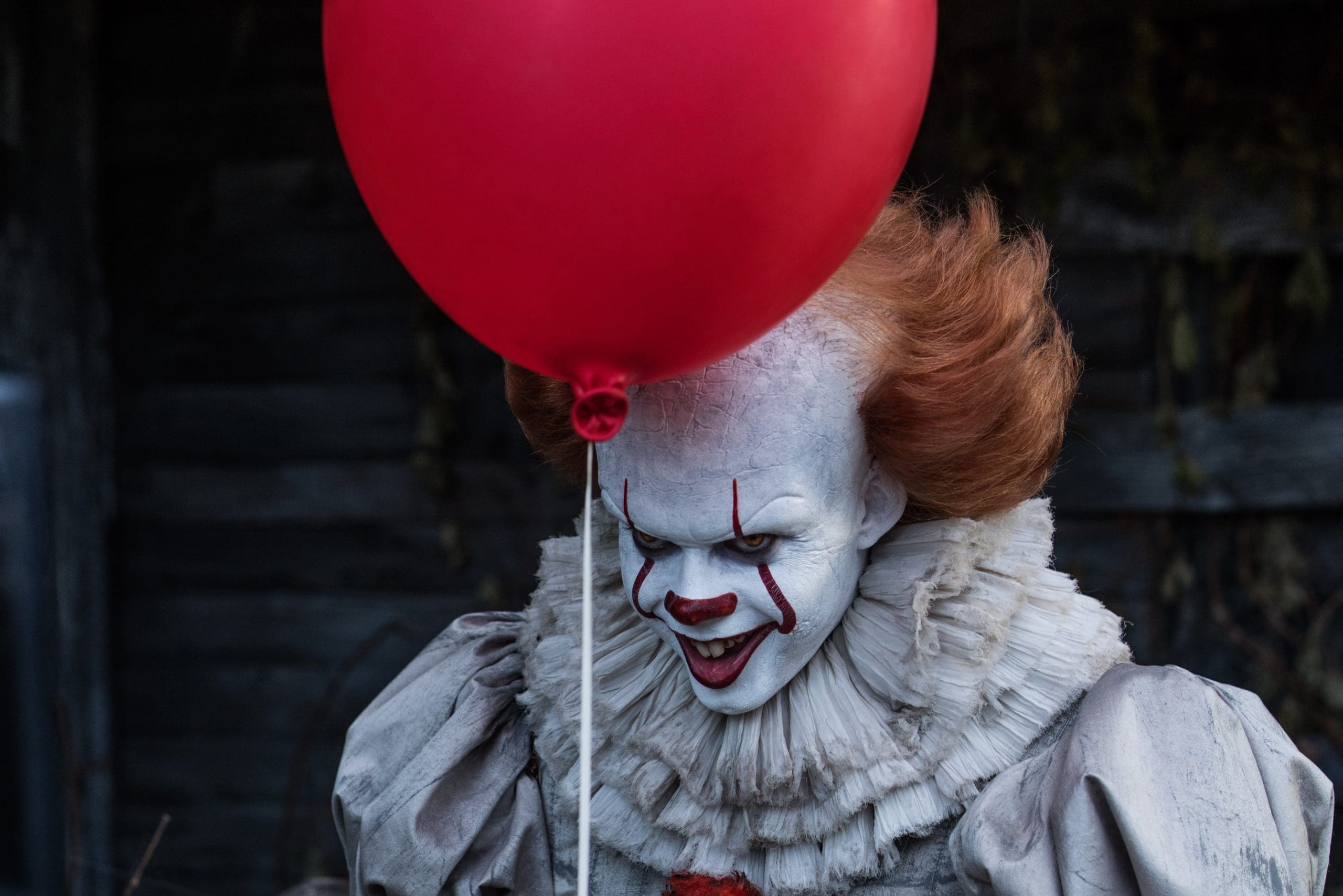BILL SKARSGÅRD as Pennywise in New Line Cinema's horror thriller "IT," a Warner Bros. Pictures release.