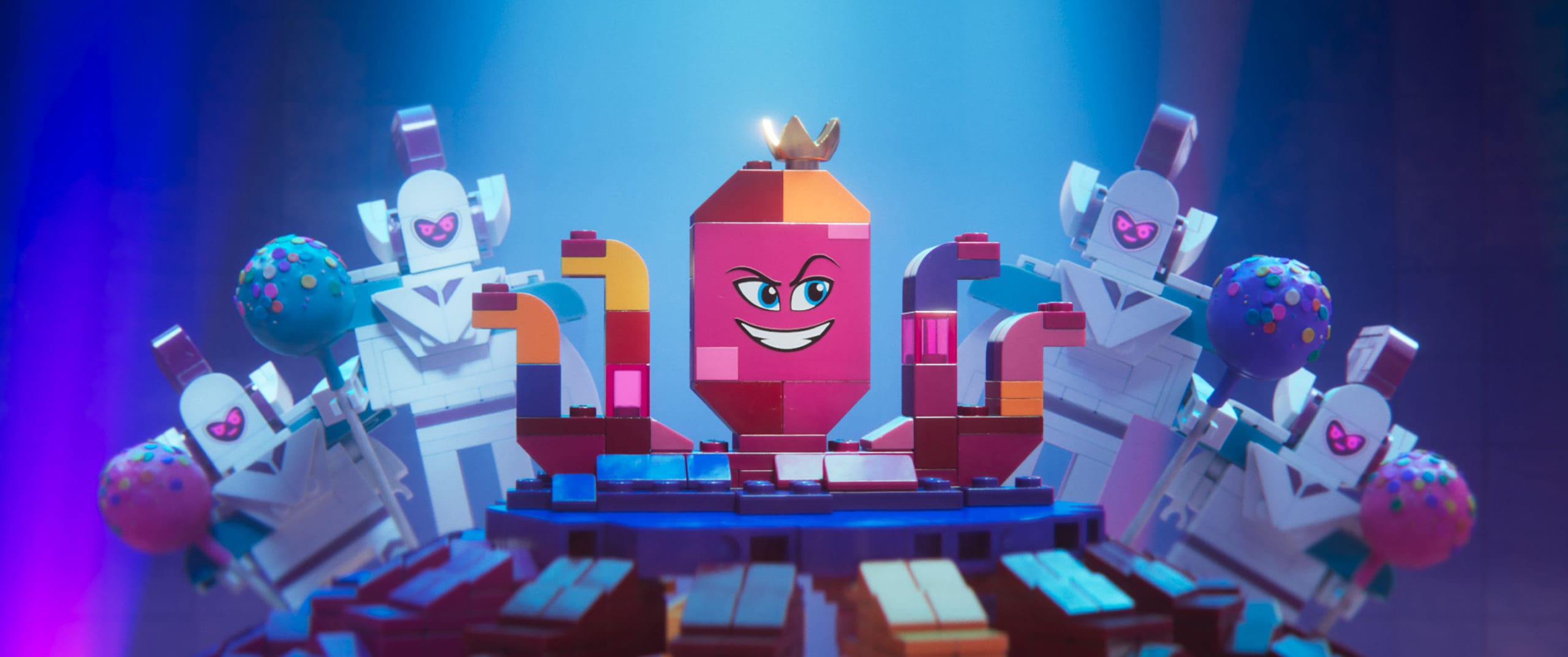 (Center) Queen Watevra Wa'Nabi (TIFFANY HADDISH) in a scene from the animated adventure "The LEGO® Movie 2: The Second Part," from Warner Bros. Pictures and Warner Animation Group, in association with LEGO System A/S, a Warner Bros. Pictures release.