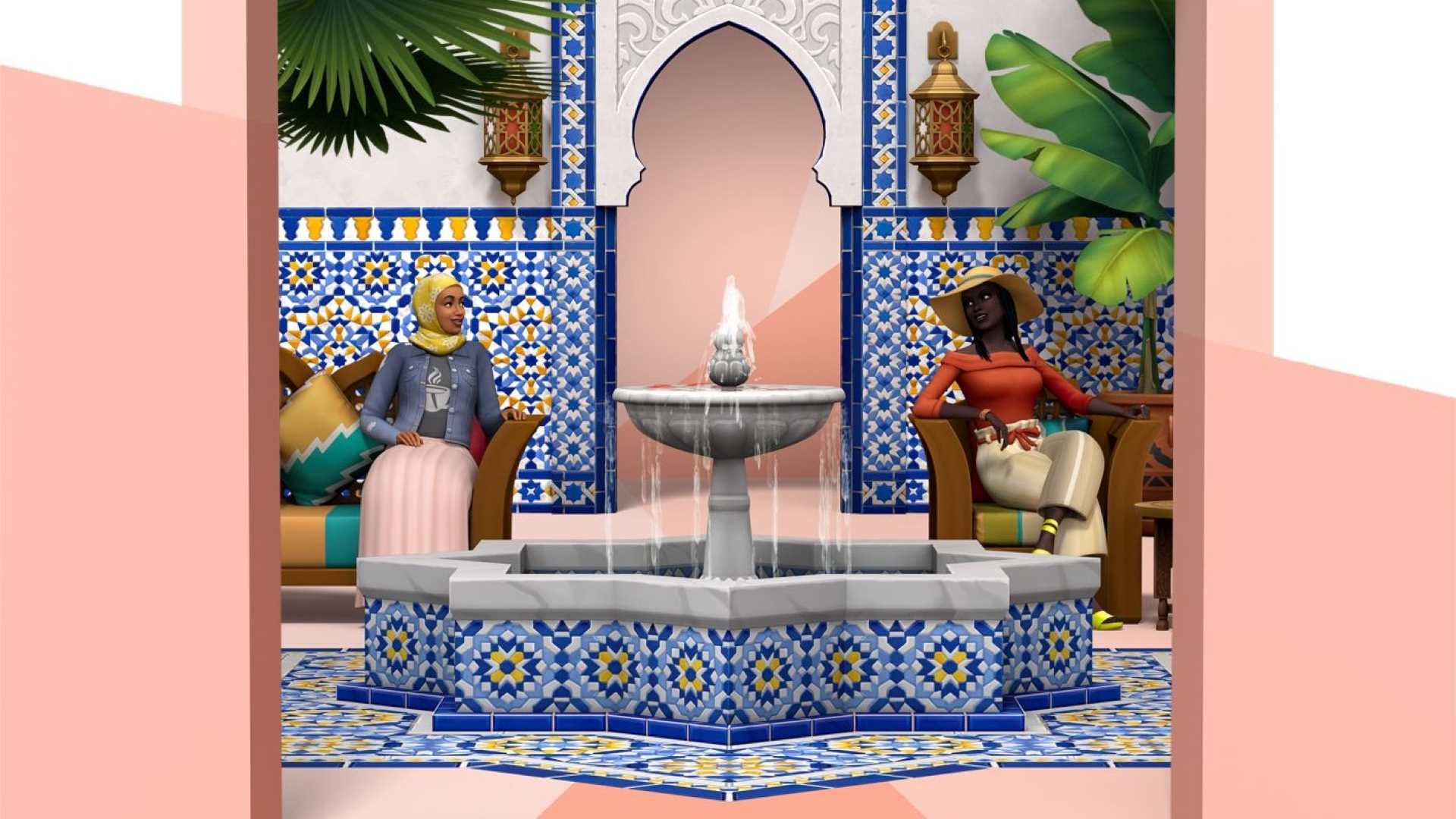 Die Sims 4 Innenhof-Oase-Set - Beitragsbild