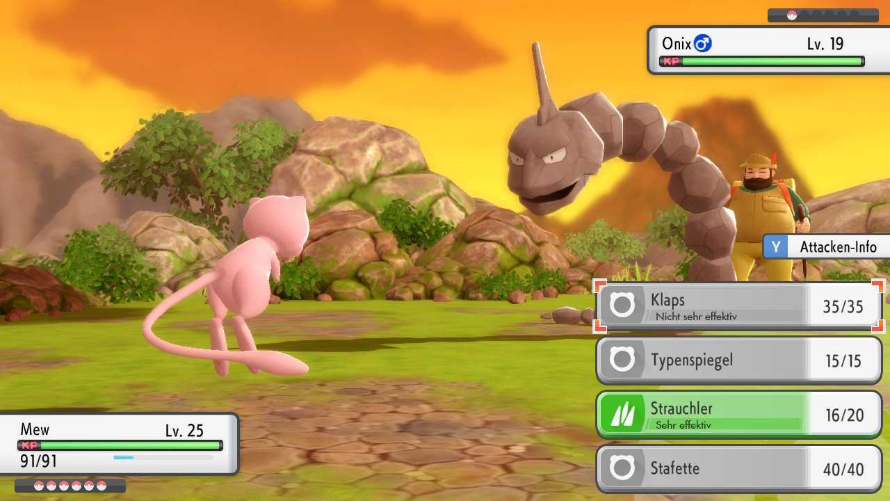 Pokémon Leuchtende Perle - Mew vs. Onix