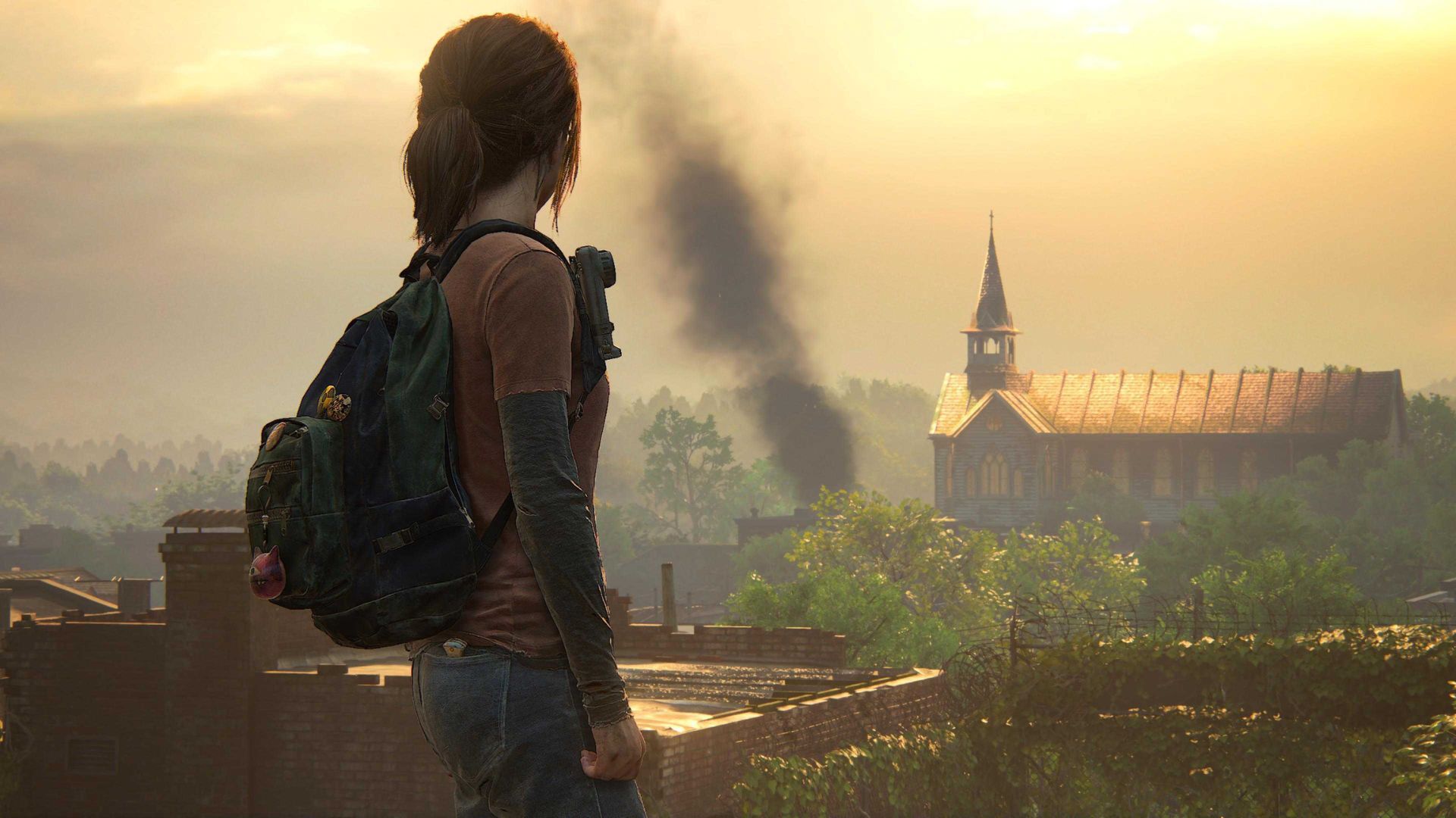 The Last of Us Part 1 Ellie sieht in die Ferne