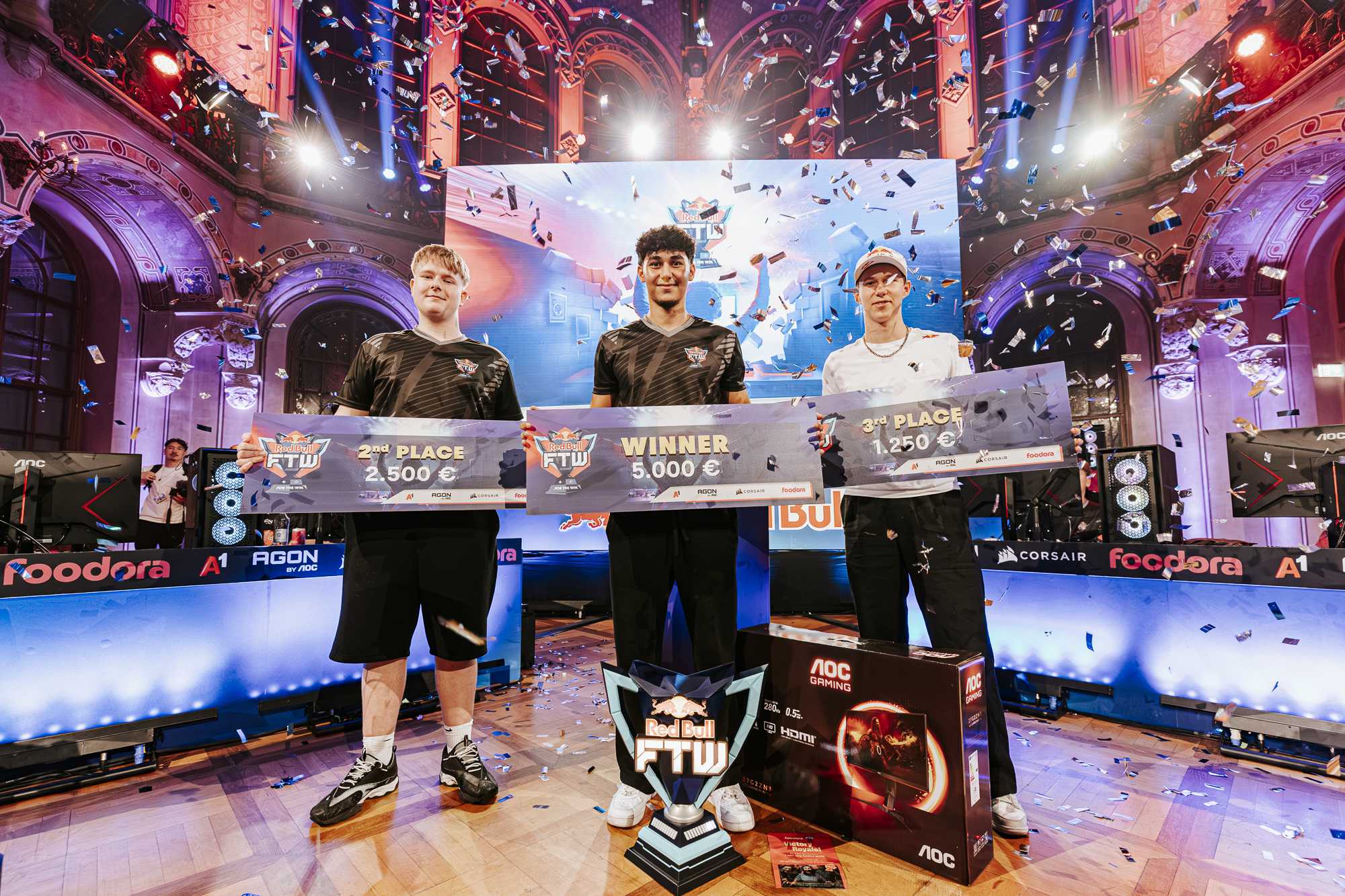 Winners at the Red Bull For The Win in the Palais Ferstel in Vienna Austria August 9, 2025