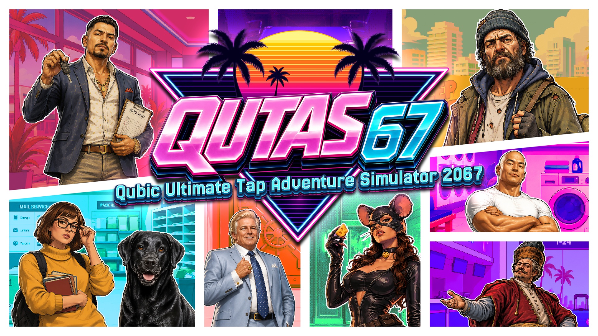 Artwork zu Qubic Ultimate Tap Adventure Simulator 2067