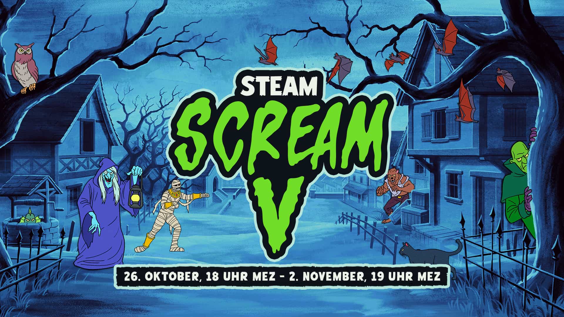 Steam Scream V startet am 26. Oktober mit Halloween-Rabatten - Gamers.at