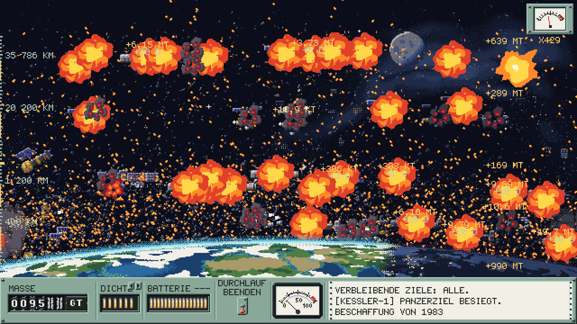 Ingame-Screenshot aus KESSLER: Orbital Incremental