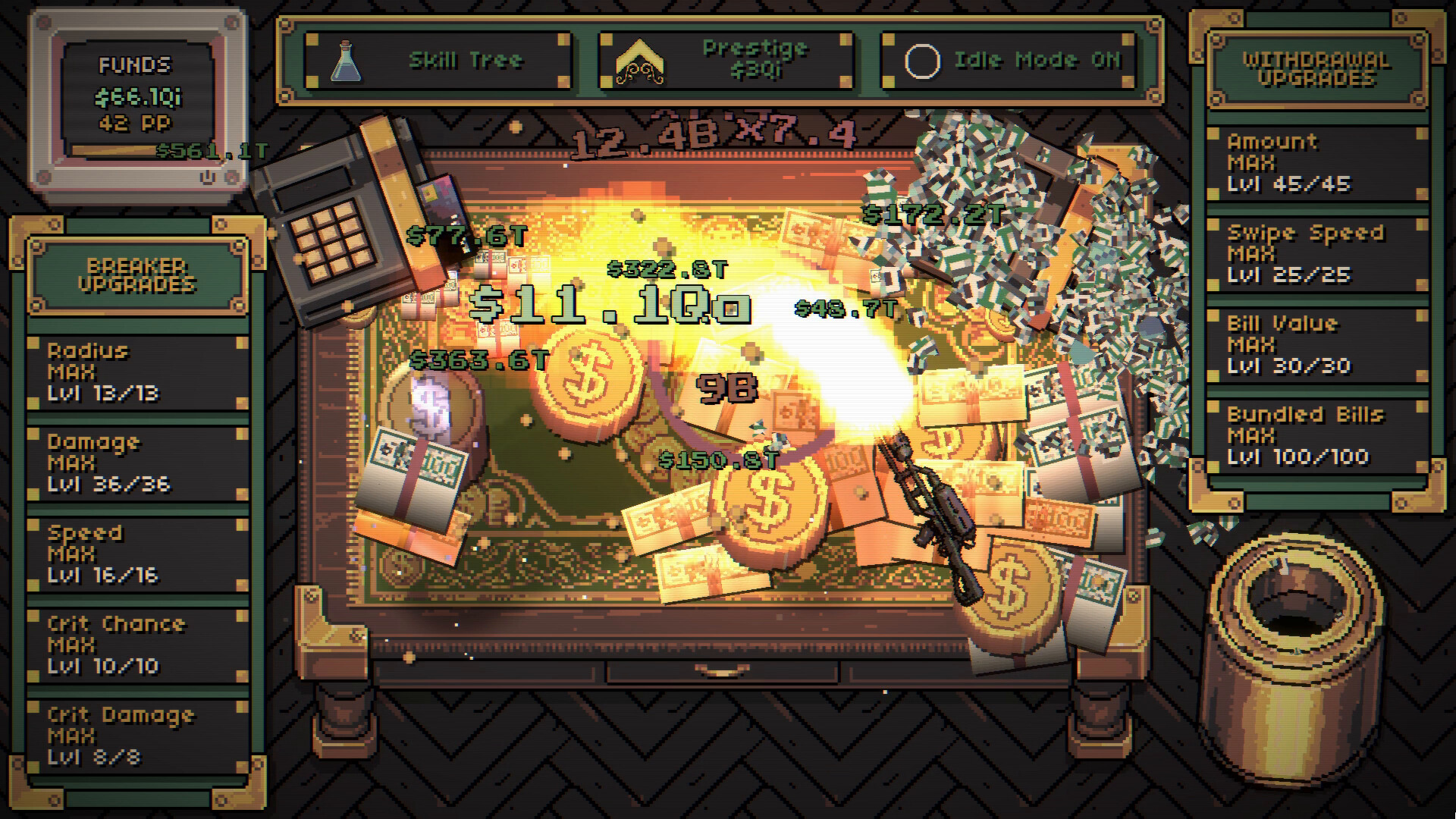 Gameplay-Screenshot aus What the Buck?!