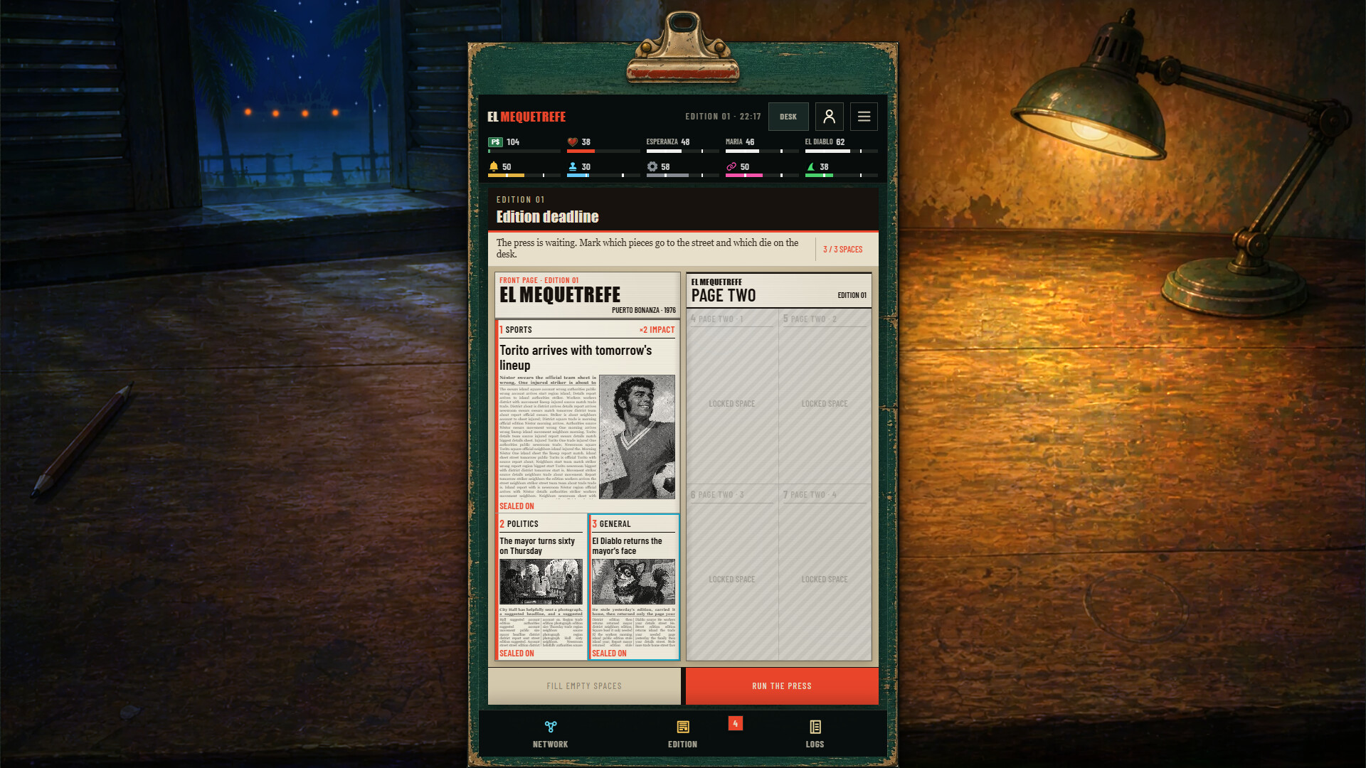 Gameplay-Screenshot aus El Mequetrefe
