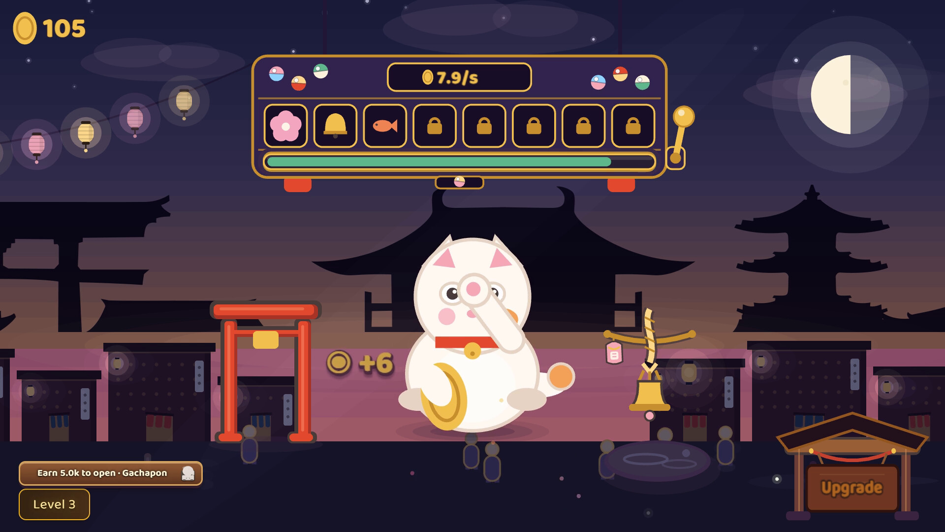 Gameplay-Screenshot aus Maneki Mania